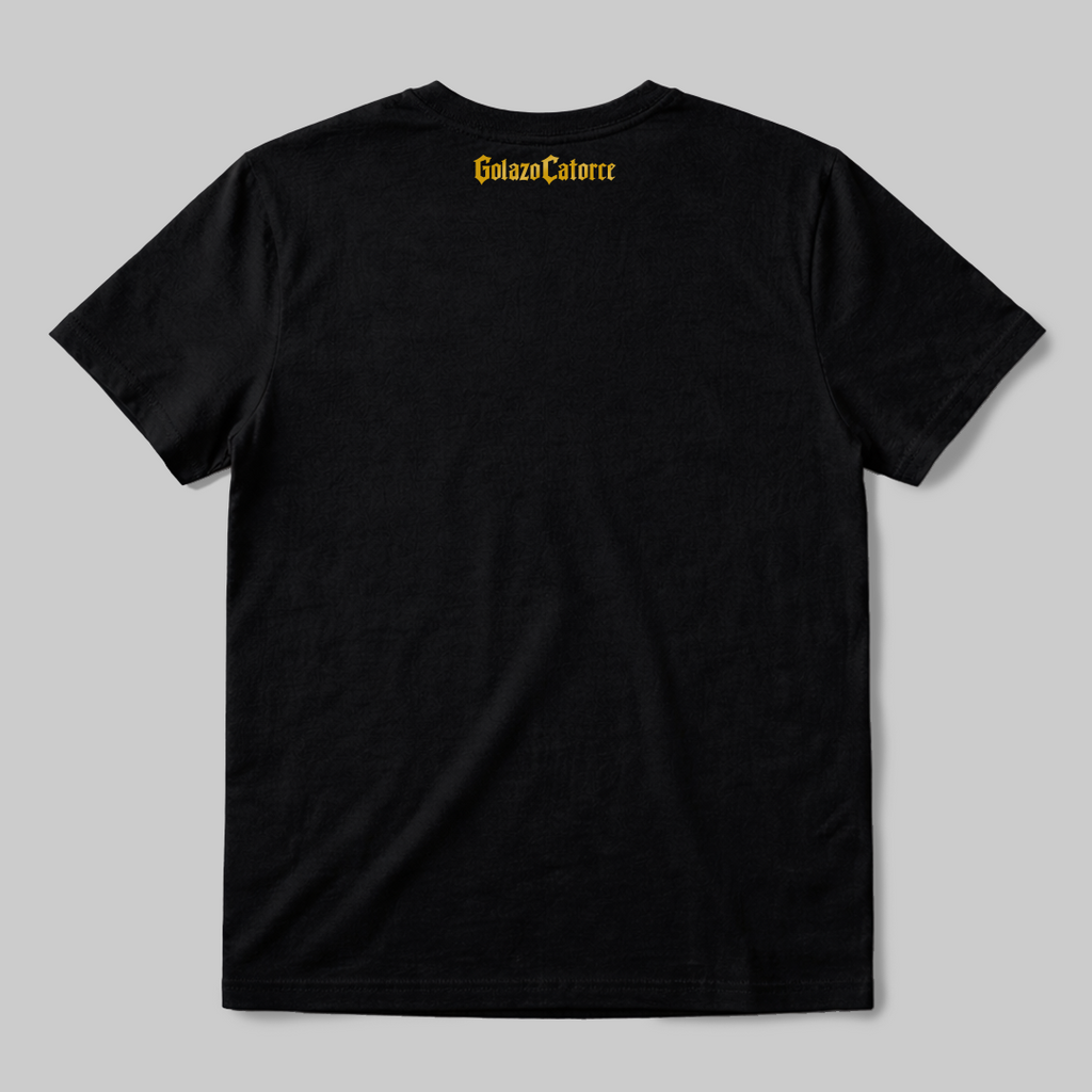 Remera PORFIADO Y PELEADOR (DORADA)