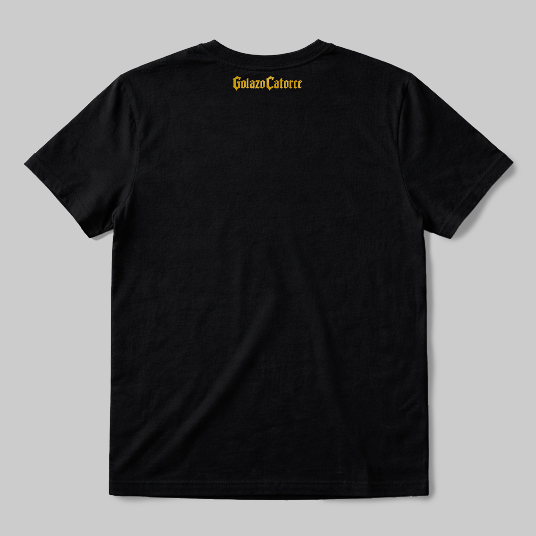 Remera PORFIADO Y PELEADOR (DORADA)
